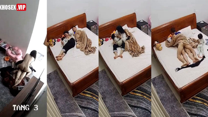 Hack Camera Gái một con đang cho con bú thì chồng trùm mền địt – Phần 1