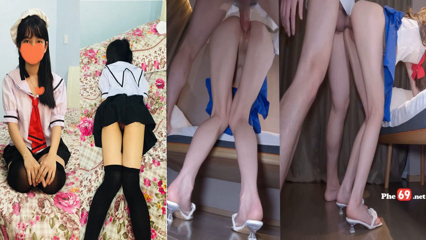 Series gấu sinh viên năm nhất – Em cosplay nữ sinh chiều người yêu cực ngon