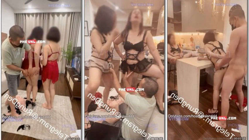 A Shipper Làm Tình Cùng Hot Milf Hoa Ngọc Lan và cô em họ